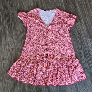 Shein oversized floral boho dress